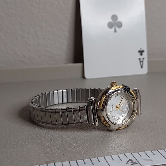 Untested Pretty Viviani Two Tone Stretch Watch - Picture 3 of 7